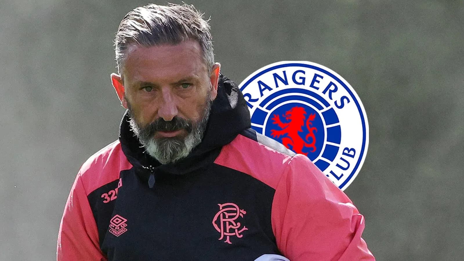 Rangers FC coach during training session Rangers FC coach during training session