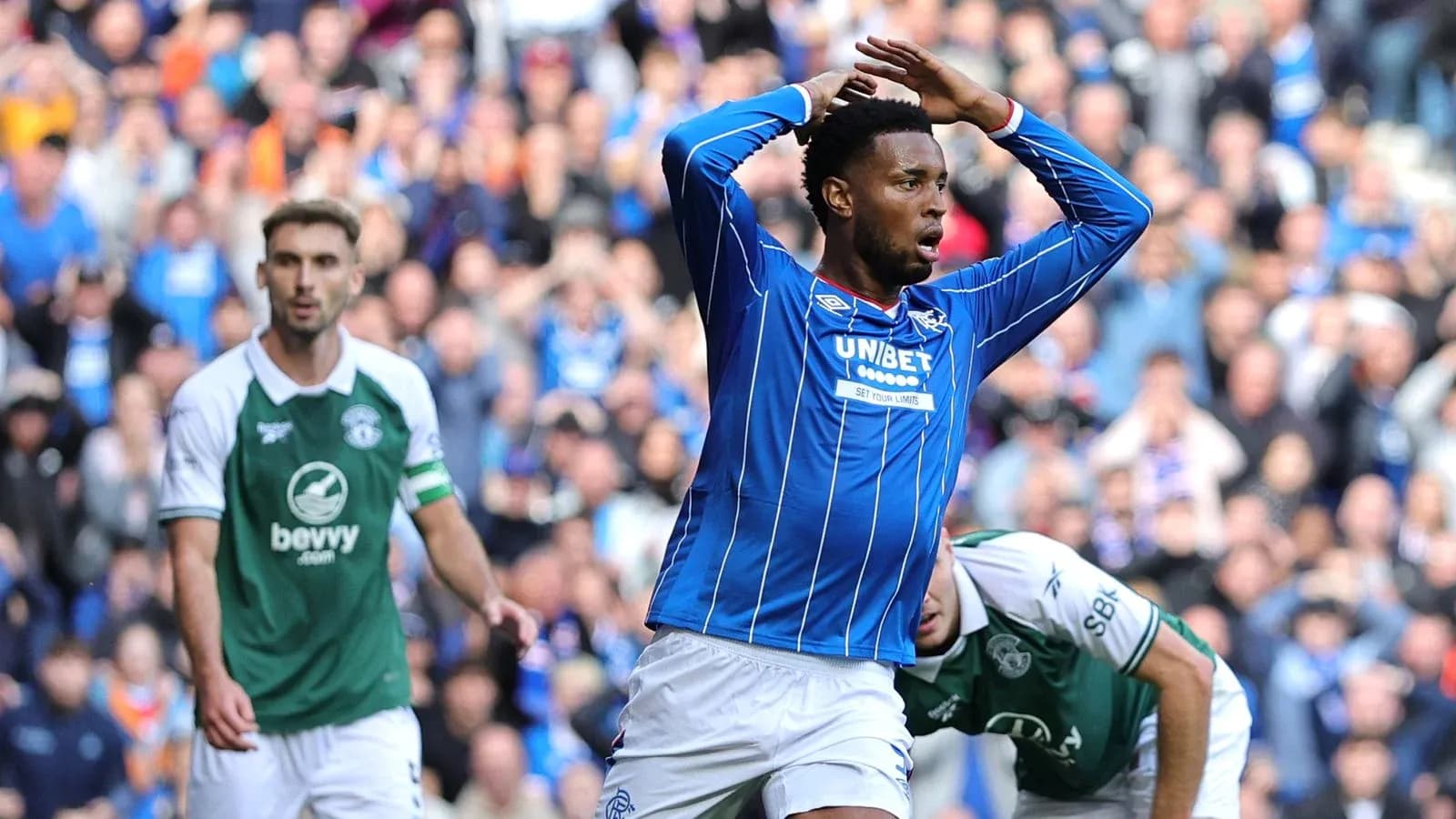 Player celebrating after scoring during a match Player celebrating after scoring during a match