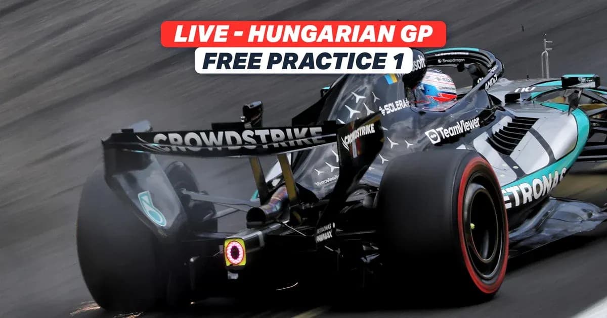 Formula 1 car during Free Practice at Hungarian GP Formula 1 car during Free Practice at Hungarian GP