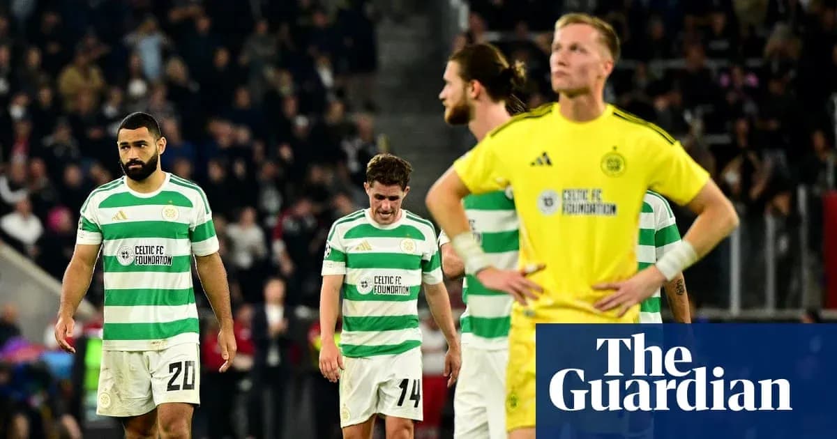 Celtic players walking off after a match defeat Celtic players walking off after a match defeat