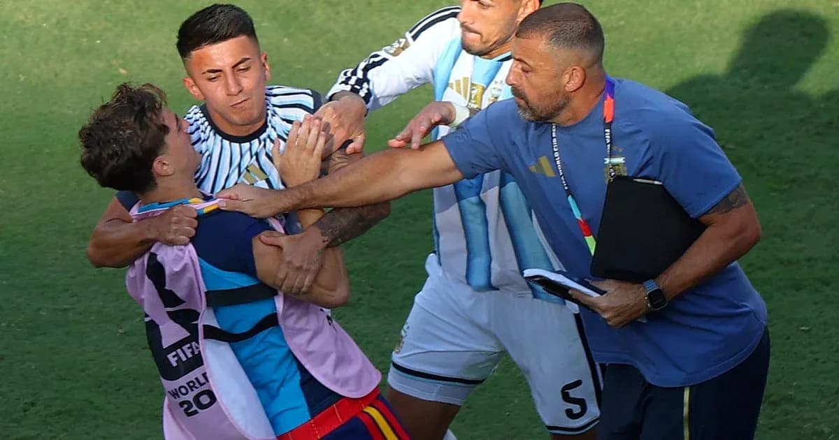 Players and staff involved in a physical altercation Players and staff involved in a physical altercation
