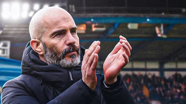 Bald coach applauding during match celebration Bald coach applauding during match celebration