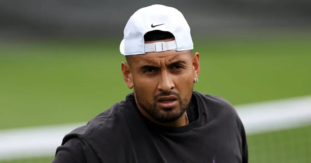 Tennis player wearing a cap during training session Tennis player wearing a cap during training session