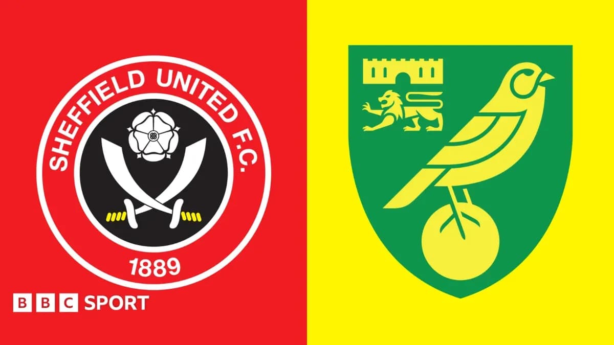 Logos of Sheffield United and Norwich City Logos of Sheffield United and Norwich City