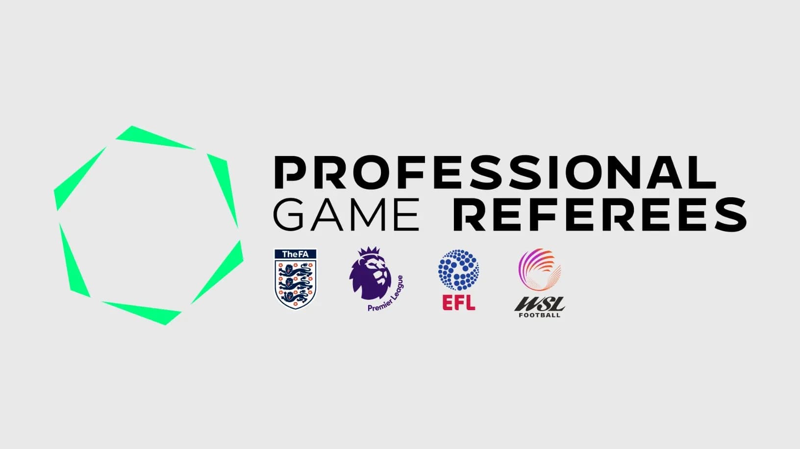 Professional Game Referees logo with associated organizations Professional Game Referees logo with associated organizations