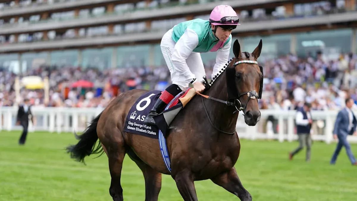 Jockey riding horse during race event at Ascot Jockey riding horse during race event at Ascot
