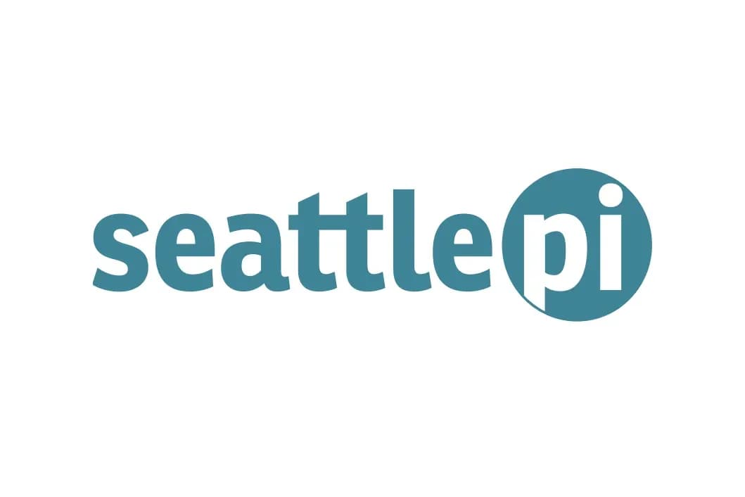 Seattle PI logo in turquoise color Seattle PI logo in turquoise color