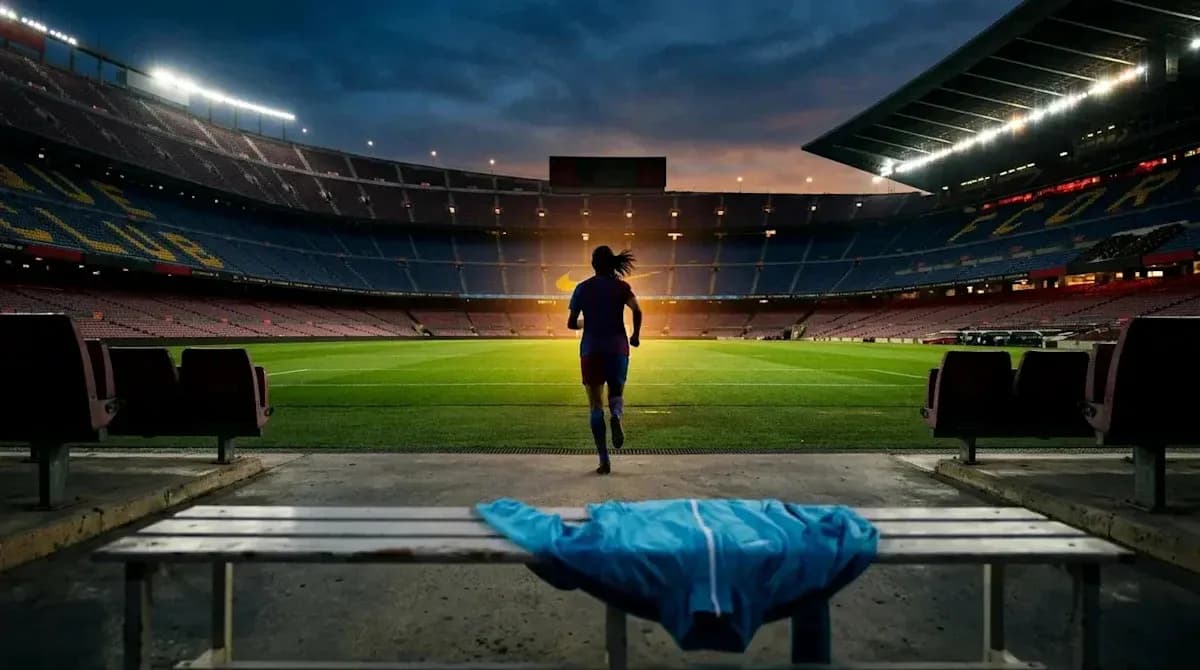 O'yinchi stadionga chiqayotganda ko'k forma O'yinchi stadionga chiqayotganda ko'k forma