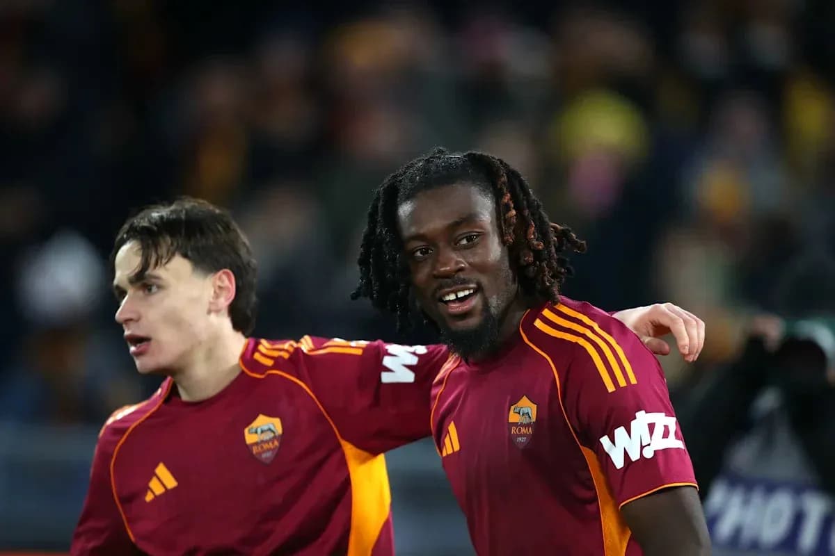 Roma players celebrating after a match Roma players celebrating after a match