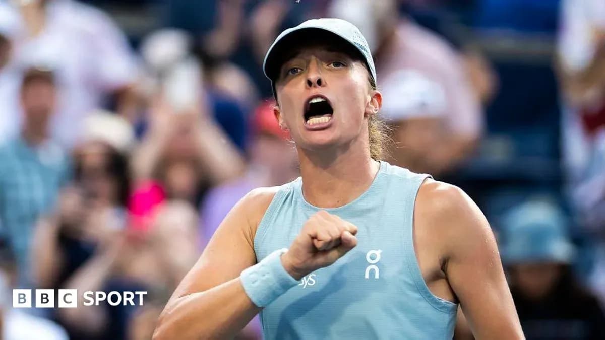 Tennis player celebrating during a match Tennis player celebrating during a match