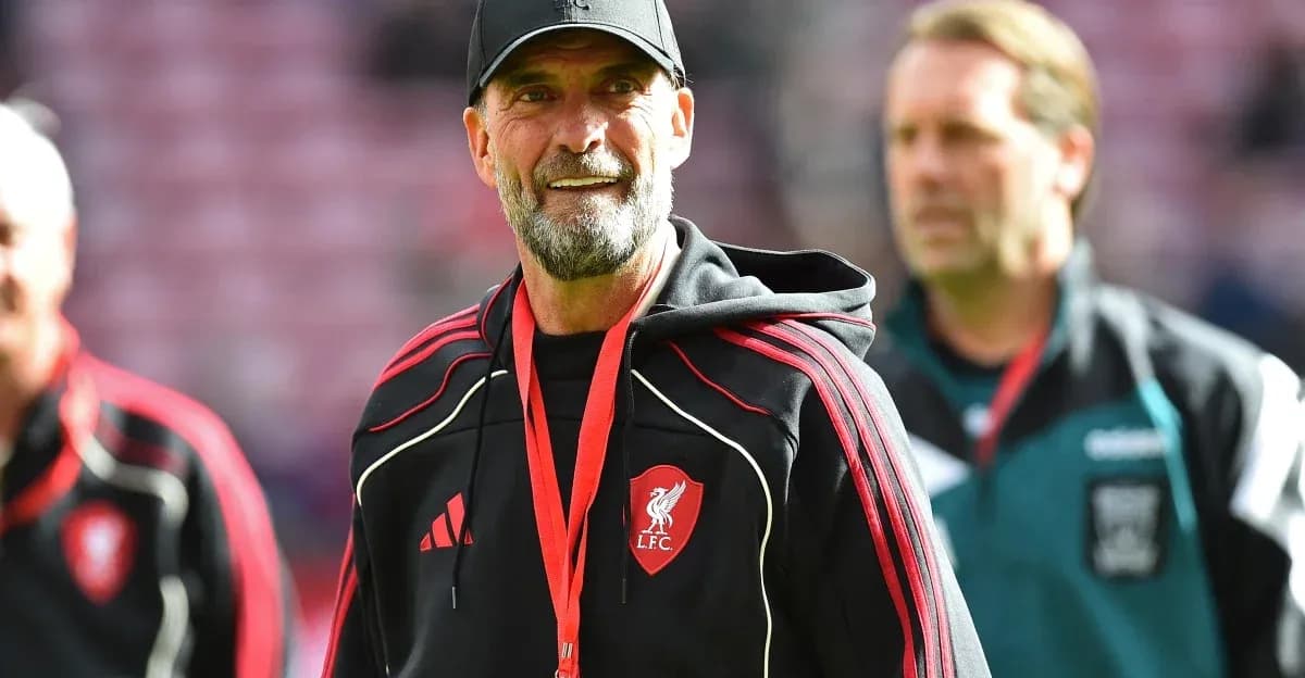 Liverpool FC manager on the pitch during training Liverpool FC manager on the pitch during training