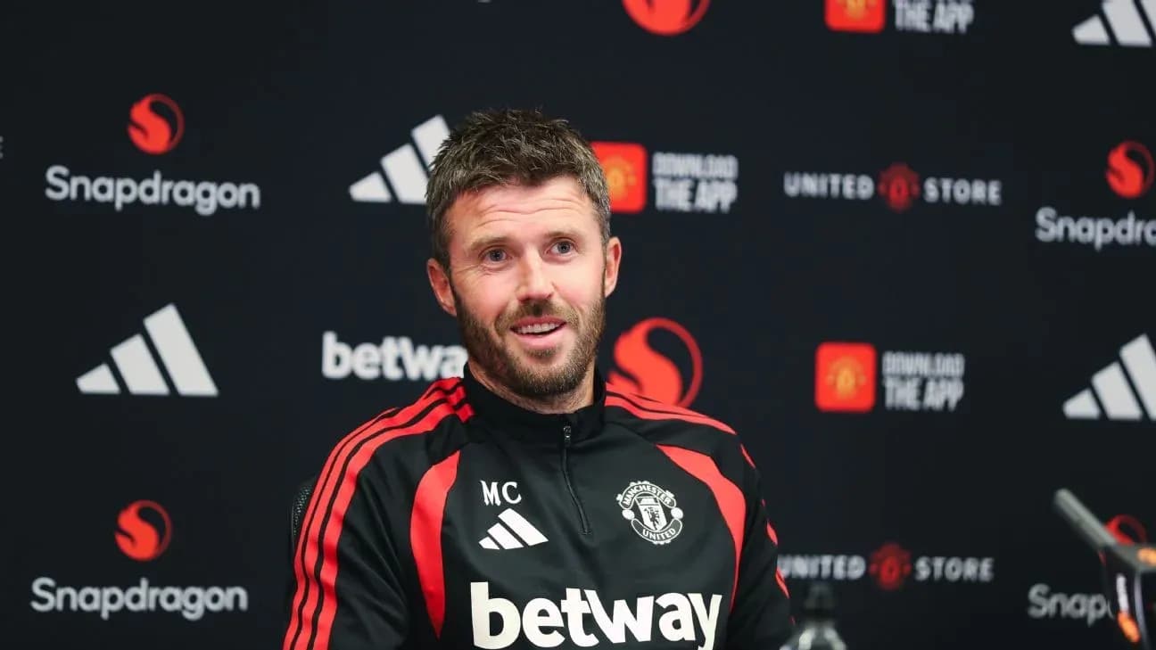 Manchester United manager at press conference Manchester United manager at press conference