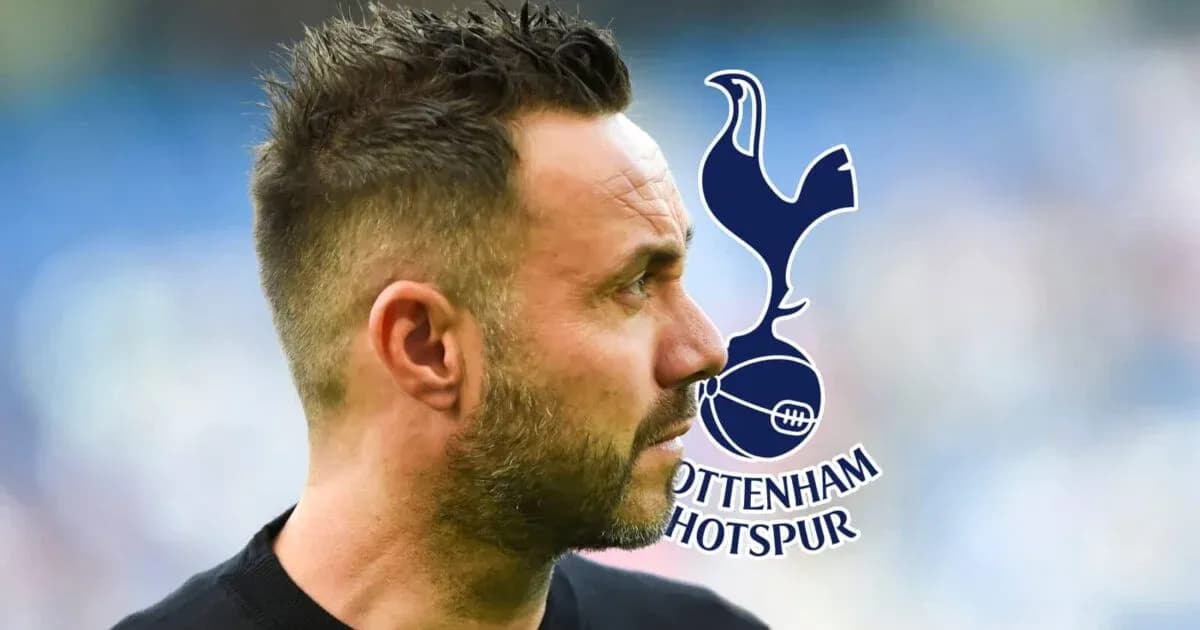 Men's profile with Tottenham Hotspur logo in background Men's profile with Tottenham Hotspur logo in background