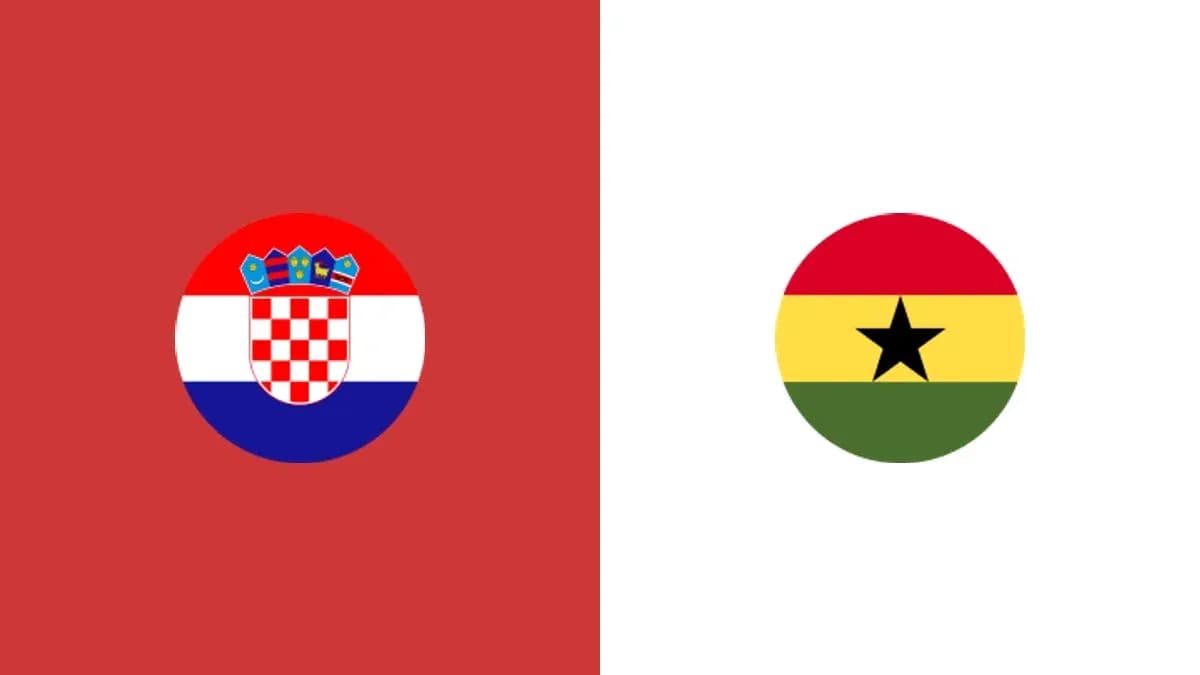 Flag of Croatia next to flag of Ghana Flag of Croatia next to flag of Ghana