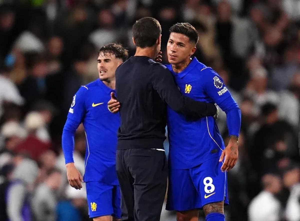 Chelsea players embracing after a match Chelsea players embracing after a match