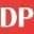 DP logo on red background DP logo on red background