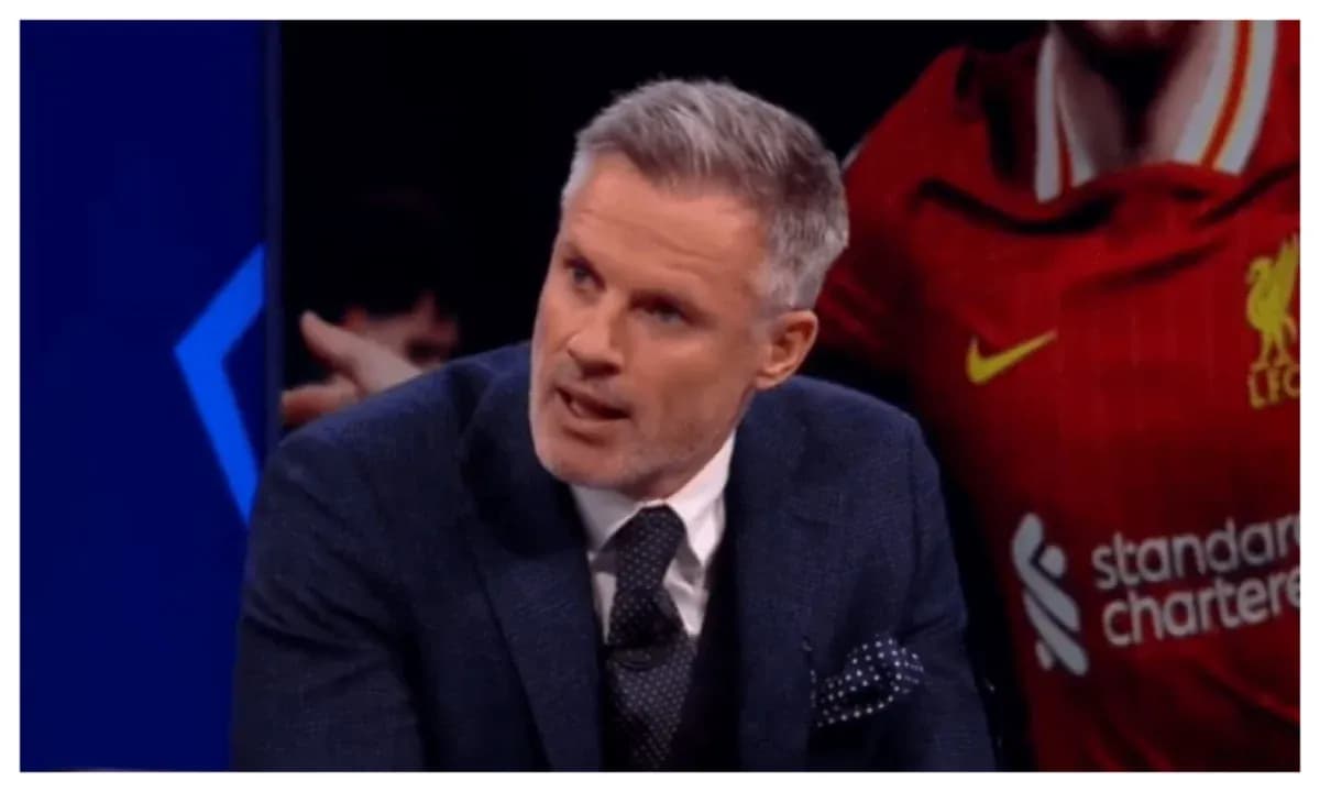 Analyst discussing football on television set Analyst discussing football on television set